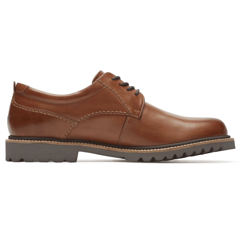 Pantofi Oxford Barbati Rockport Marshall Plain Toe Maro - Romania 9386-MUIOK